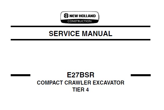 New Holland E27BSR Compact Crawler Excavator