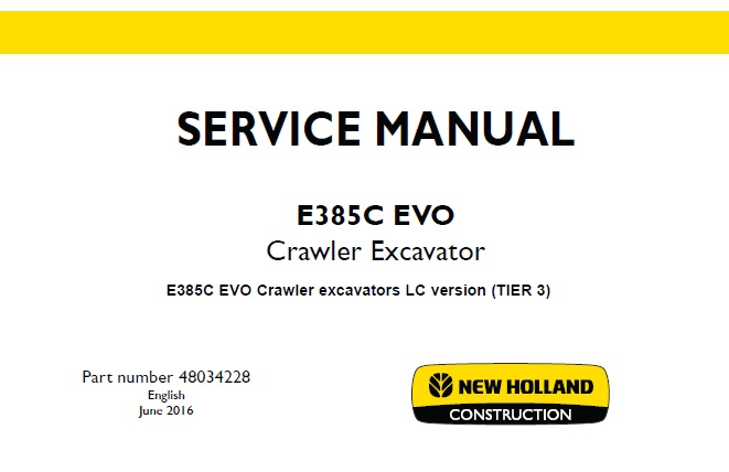 New Holland E385C EVO Crawler excavators LC version (TIER 3)