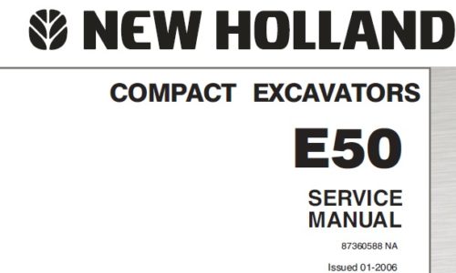 New Holland E50 Compact Excavator