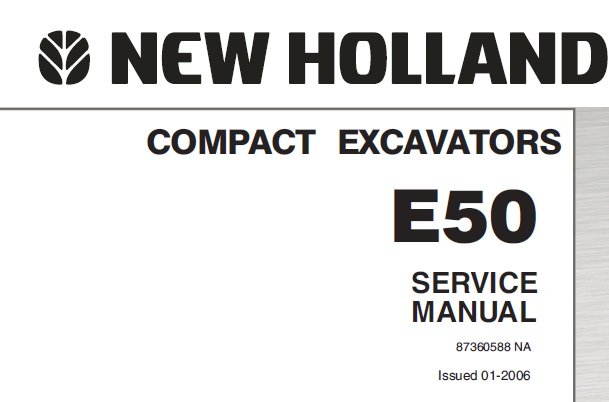 New Holland E50 Compact Excavator