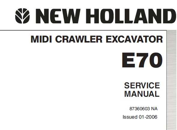 New Holland E70 MIDI Crawler Excavator
