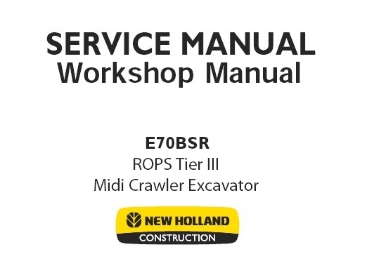 New Holland E70BSR ROPS Tier III Midi Crawler Excavator