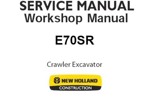 New Holland E70SR Mini Crawler Excavator