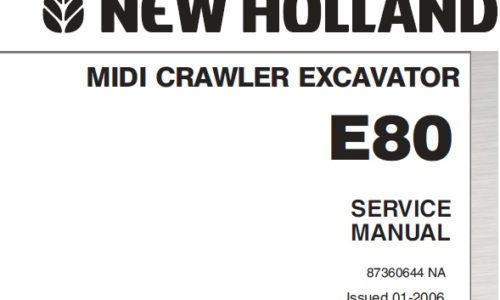 New Holland E80 MIDI Crawler Excavator