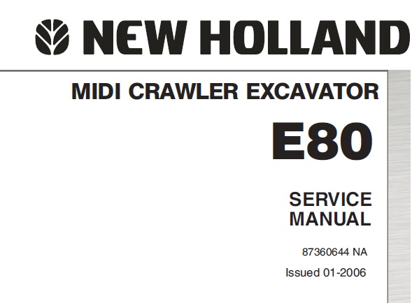 New Holland E80 MIDI Crawler Excavator