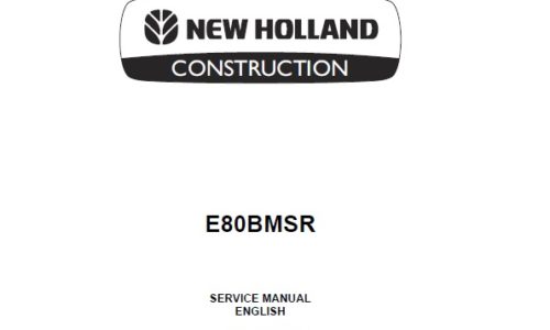 New Holland E80BMSR Midi Crawler Excavator
