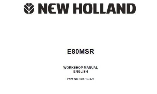 New Holland E80MSR Midi Crawler Excavator