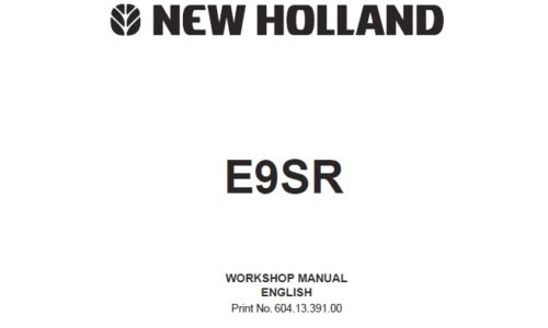 New Holland E9SR Mini Crawler Excavator