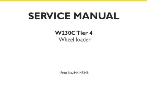 New Holland W230C Tier 4 Wheel loader