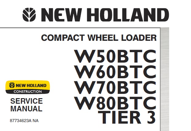 New Holland W50BTC, W60BTC, W70BTC, W80BTC TIER 3 Compact Wheel Loader