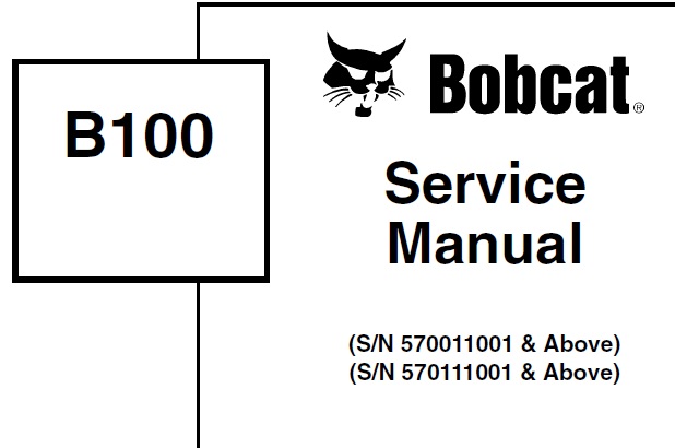 Bobcat B100 Backhoe Loader