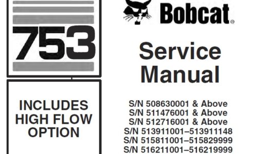 Bobcat 753 (INCLUDES HIGH FLOW OPTION) Loader