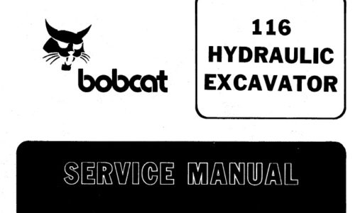 Bobcat 116 Hyraulic Excavator
