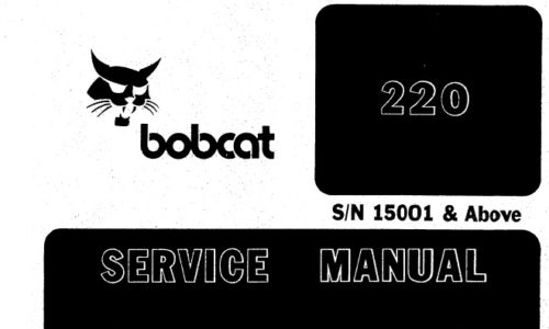 Bobcat 220 Excavator