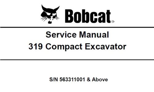 Bobcat 319 Compact Excavator