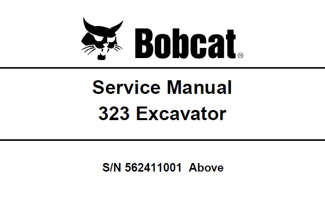 Bobcat 323 Excavator