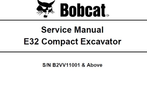 Bobcat E32 Compact Excavator