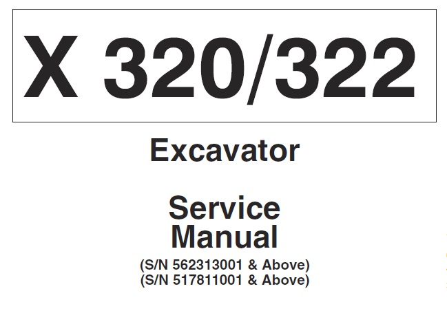Bobcat X320, X322 Excavator
