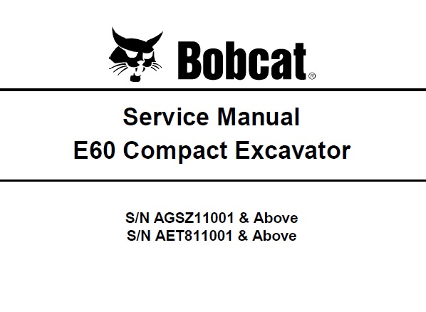 Bobcat E60 Compact Excavator