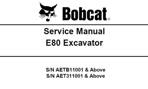 Bobcat E80 Excavator