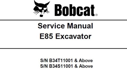 Bobcat E85 Excavator