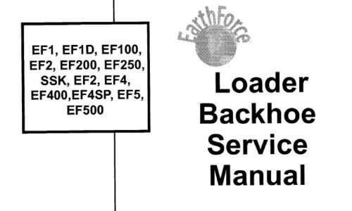 Bobcat EF1, EF1D, EF100, EF2, EF200, EF250, SSK, EF3, EF4, EF400, EF4SP, EF5, EF500 Axial Pumps Service Repair Manual