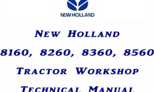 New Holland 8160, 8260, 8360, 8560 Tractor