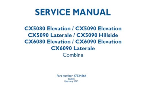 New Holland CX5080, CX5090, CX6080, CX6090