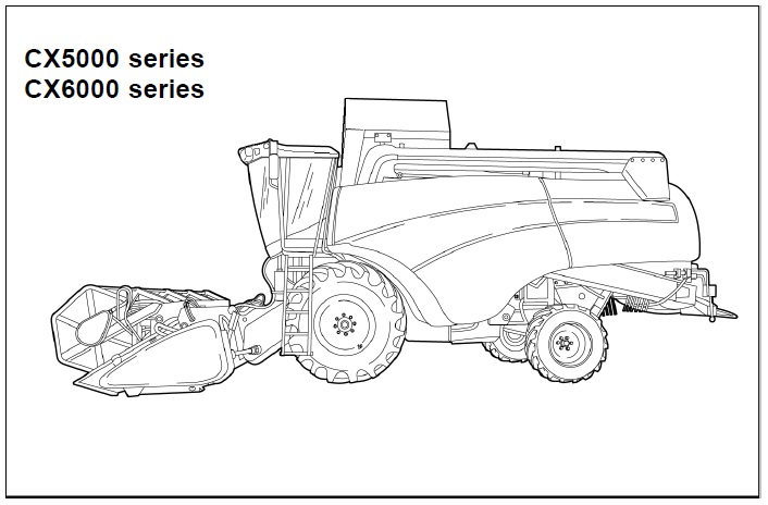 New Holland CX5080, CX5090, CX5090 Laterale, CX5090 Hillside, CX6080, CX6090, CX6090 Laterale Combine