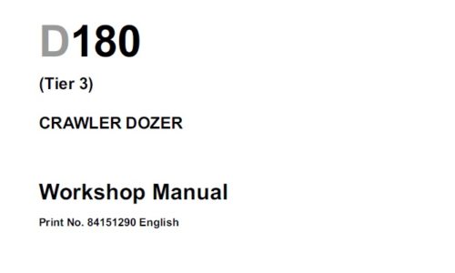 New Holland D180 Tier 3 Crawler Dozer