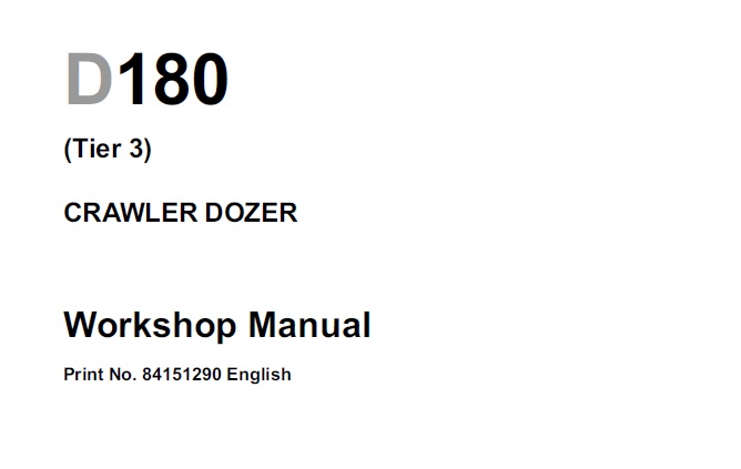 New Holland D180 Tier 3 Crawler Dozer