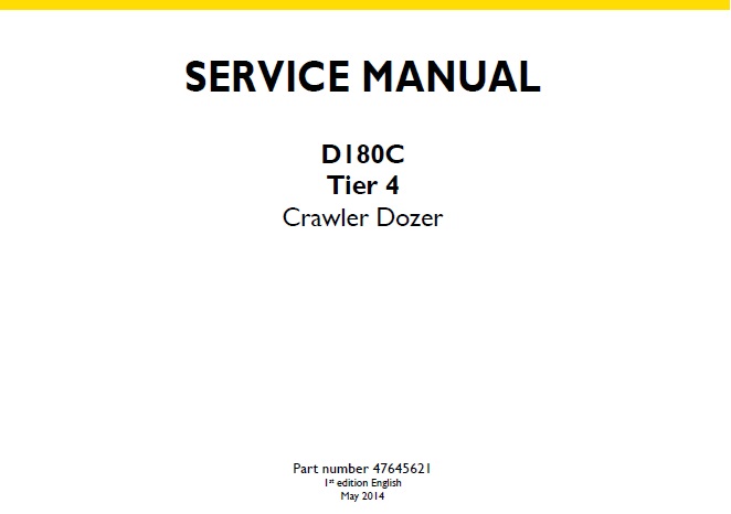 New Holland D180C Tier 4 Crawler Dozer