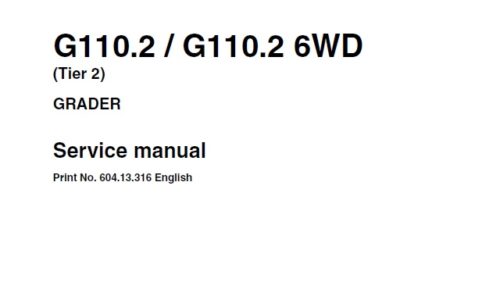 New Holland G110.2 , G110.2 6WD (tier 2) Grader
