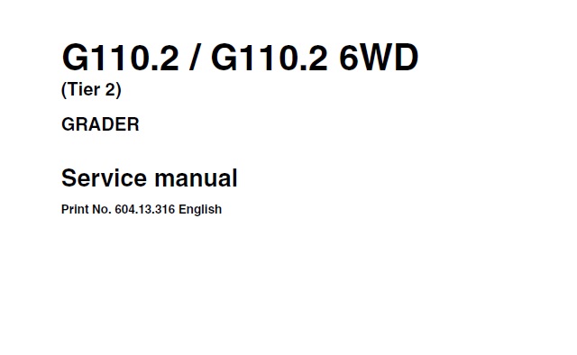 New Holland G110.2 , G110.2 6WD (tier 2) Grader
