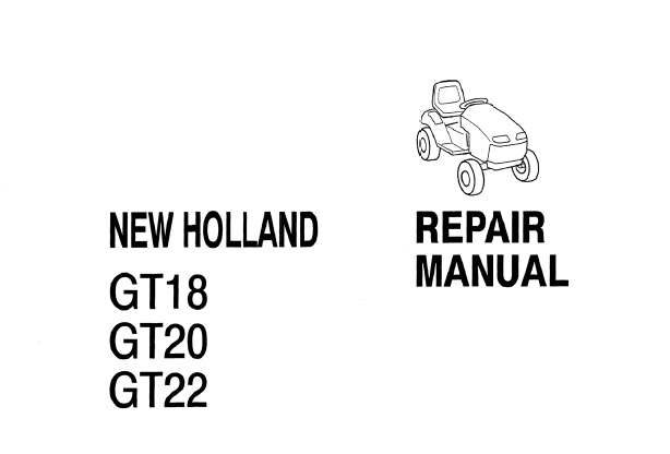 New Holland GT18, GT20, GT22 Garden Tractor