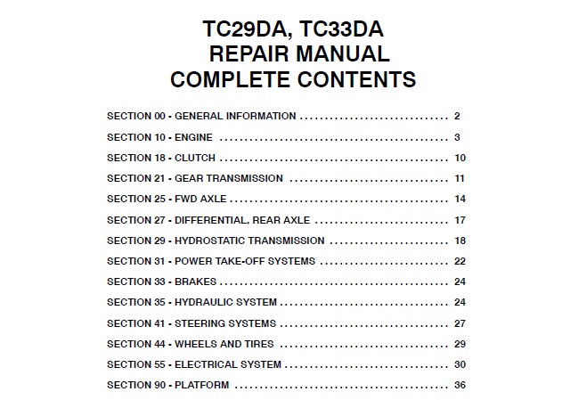 New Holland TC29DA, TC33DA