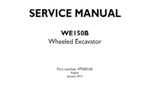 New Holland WE150B Wheeled Excavator