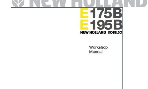 New Holland Kobelco E175B, E195B Excavator