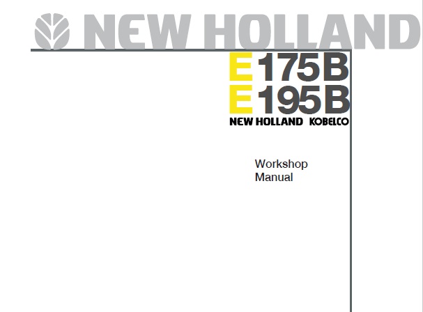 New Holland Kobelco E175B, E195B Excavator
