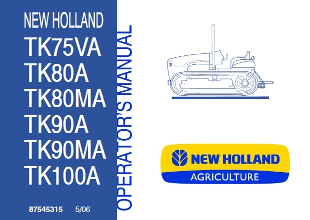 New Holland TK75VA, TK80A, TK80MA, TK90A, TK90MA, TK100A Tractor