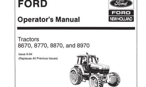 Ford New Holland 8670, 8770, 8870, 8970 Tractors