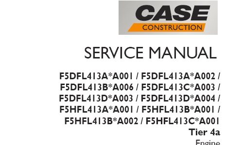 Case Tier 4A Series Engines