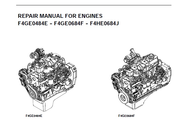 CNH F4GE0484E - F4GE0684F - F4HE0684J Engine