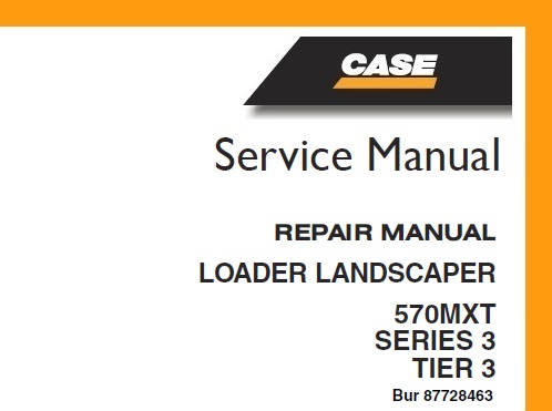 Case 570MXT SERIES 3 TIER 3 LOADER LANDSCAPER