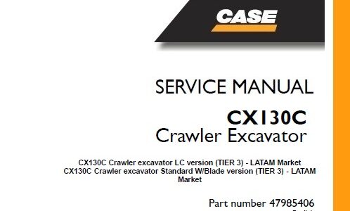 Case CX130C Crawler Excavator