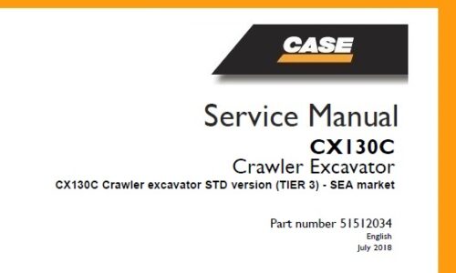Case CX130C Crawler excavator STD version (TIER 3) Hydraulic Excavator