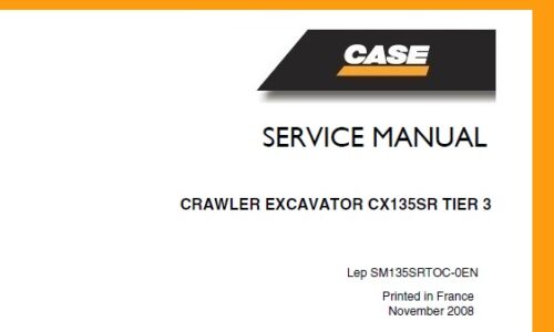 Case CX135SR TIER 3 CRAWLER EXCAVATOR