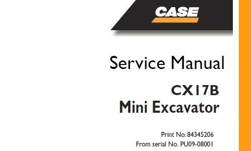 Case CX17B Mini Excavator