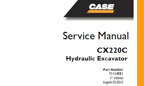 Case CX220C (Standard model) Hydraulic Excavator