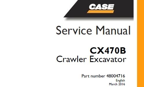 Case CX470B Crawler Excavator